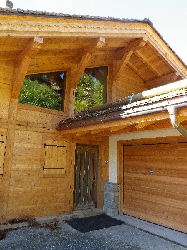 chalet in larch wood